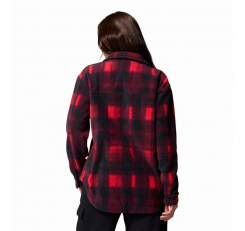 Columbia - W Benton Springs Shirt Jacket II Mountain Red Omblur Tonal