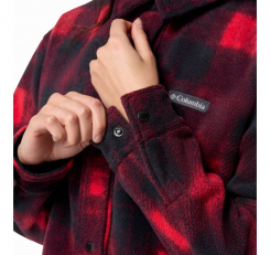 Columbia - W Benton Springs Shirt Jacket II Mountain Red Omblur Tonal