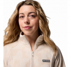 Columbia - W Benton Springs Printed Full Zip Dark Stone Flowfalls