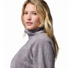 Columbia - W Benton Springs Printed Full Zip Shale Purple Flowfalls