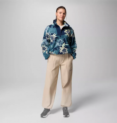 Columbia - W Sequoia Grove Printed Half Zip Everblue Blossoming