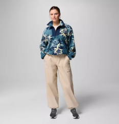 Columbia - W Sequoia Grove Printed Half Zip Everblue Blossoming