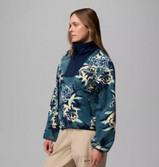 Columbia - W Sequoia Grove Printed Half Zip Everblue Blossoming