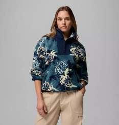 Columbia - W Sequoia Grove Printed Half Zip Everblue Blossoming