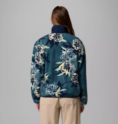 Columbia - W Sequoia Grove Printed Half Zip Everblue Blossoming