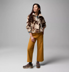 Columbia - W Sequoia Grove Printed Half Zip Dark Stone Blossoming