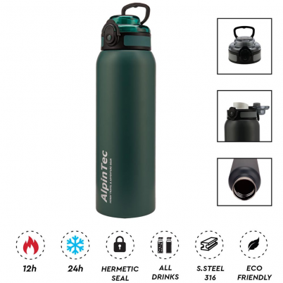 AlpinTec - Θερμός Wayfarer 1L Blackish Green