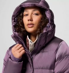 Columbia - W Amaze Puff Hooded Jacket Fig High Shine