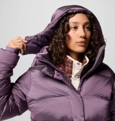 Columbia - W Amaze Puff Hooded Jacket Fig High Shine