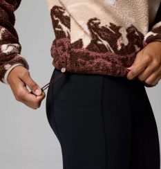 Columbia - W Helvetia II Printed Cropped Half Snap Tobacco Sisters/Dark Stone