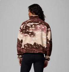 Columbia - W Helvetia II Printed Cropped Half Snap Tobacco Sisters/Dark Stone