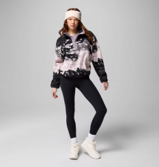 Columbia - W Helvetia II Printed Cropped Half Snap Shale Purple Sisters/Shale Purple