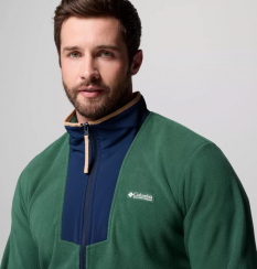 Columbia - Sequoia Grove Full Zip Fleece Rain Forest/Collegiate Navy