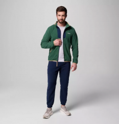Columbia - Sequoia Grove Full Zip Fleece Rain Forest/Collegiate Navy