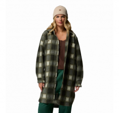 Columbia - Wildest Venture Long Fleece Coat Greenscape Blurred Ombre