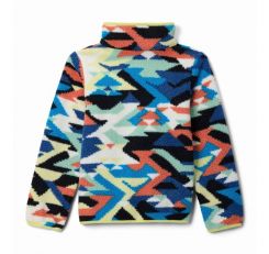 Columbia - Youth Helvetia II Printed Half Snap Fleece Compass Blue Reflections/Compass Blue