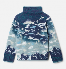 Columbia - Youth Helvetia II Printed Half Snap Fleece Crushed Blue Sisters/Everblue
