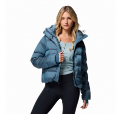 Columbia - W Amaze Puff Hooded Jacket Everblue High Shine