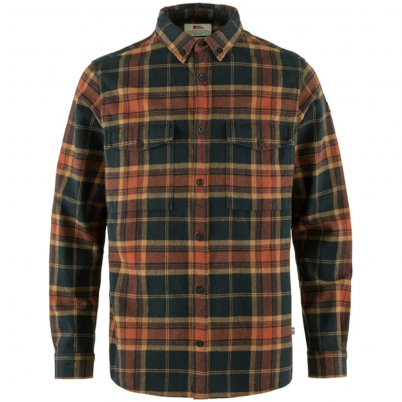 Fjallraven - Ovik Twill Shirt M Autumn Leaf/Dark N...