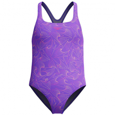 Speedo - Girls Hyberboom Medalist Allover Print Sw...
