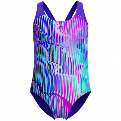 Speedo - Girls Allover Splashback Purple/Pink