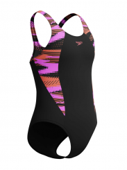 Speedo - Girls Hyperboom Splice Muscleback Black/Pink