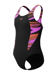 Speedo - Girls Hyperboom Splice Muscleback Black/Pink