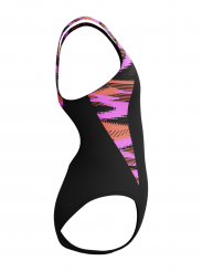 Speedo - Girls Hyperboom Splice Muscleback Black/Pink