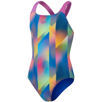 Speedo - Girls Digital Allover Poweback Multicolor