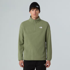 The North Face - M Glacier Fleece 1/4 Zip Bark Mist