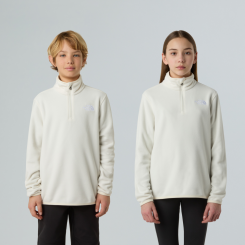 The North Face - Teen Glacier 1/4 Zip White Dune