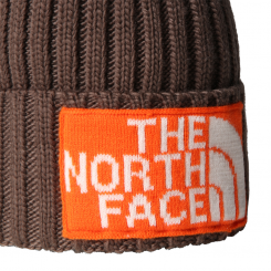 The North Face - Σκούφος Heritage Ski Tuke Smokey Brown/Tnf Orange