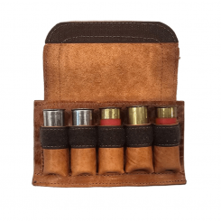 Kouros Leather - Φυσιγγιοθήκη Ζώνης Δερμάτινη 5 Θέσεων Με Καπάκι