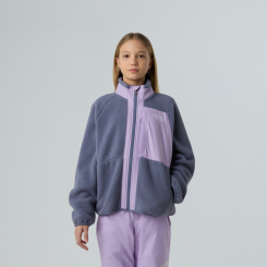 The North Face - Girls Yumiori Full Zip Jacket Twilight Galaxy/Lite Lilac