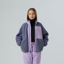 The North Face - Girls Yumiori Full Zip Jacket Twilight Galaxy/Lite Lilac