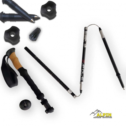 Alpin - Μπατόν Πεζοπορίας Summit Z-Pole Μαυρο...