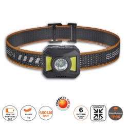 Alpin - Φακός Κεφαλής 600lm Red Cob