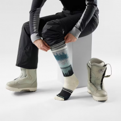 Smartwool - W Snowboard Twilight Vista Over The Calf Socks Moon Beam