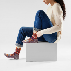 Smartwool - Everyday Cozy Fair Isle Sweater Crew Socks Moon Beam