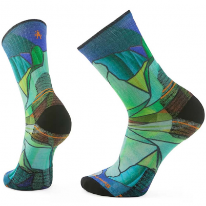 Smartwool - Hike Mirror Mountain Print Crew Socks ...