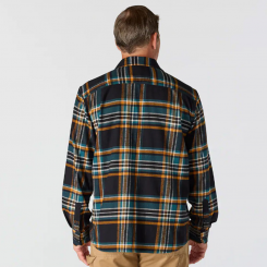 Carhartt - Rugged Flex Relaxed Fit Midweight Flannel Long Sleeve Plaid Shirt Black
