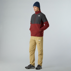 The North Face - M Glacier Heavyweight 1/2 Zip Sumac/Asphalt Grey