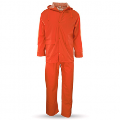Galaxy Comfort Plus 500 - Αδιαβροχο Κουστουμι PU με κουκούλα Πορτοκαλί