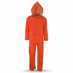 Galaxy Comfort Plus 500 - Αδιαβροχο Κουστουμι PU με κουκούλα Πορτοκαλί