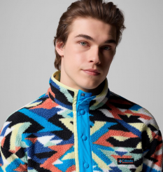 Columbia - Helvetia II Printed Half Snap Fleece Compass Blue Reflections