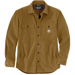 Carhartt - Rugged Flex Canvas Fleecer Lined Shirt Jacket Oak Brown
