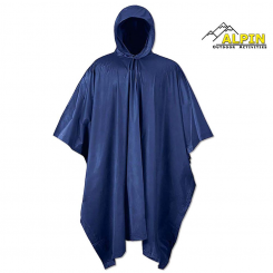 Alpin - Kids PVC Rain Poncho 107*152 Blue