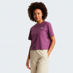 The North Face - W Evolution Simple Dome Crop rlx SS Tee Chroma Purple