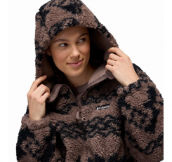 Columbia - W Rare Escape Hooded Full Zip Iron Knit Knot Tonal