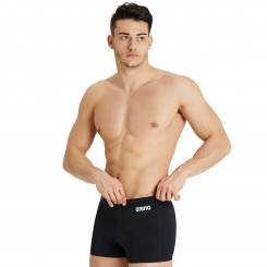 Arena - Men's Team Swim Short Solid Black/White